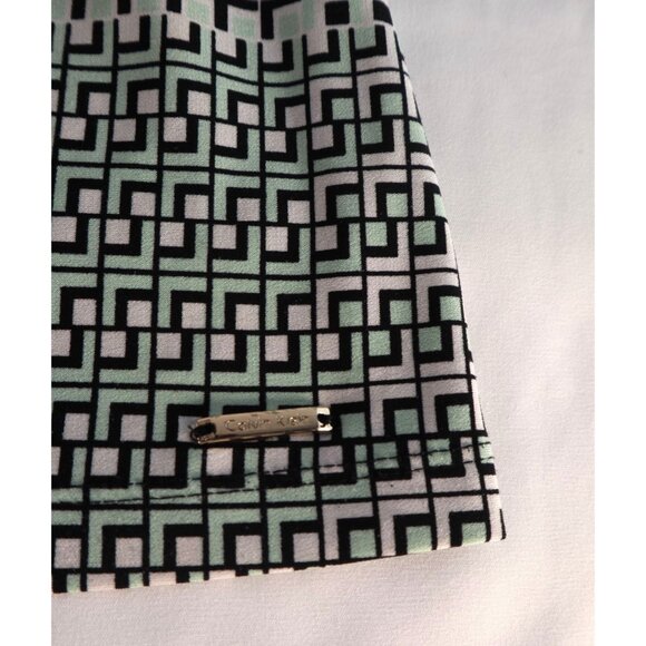 Calvin Klein Women's Sleeveless Top Size Medium Geometric Pattern - Picture 7 of 14